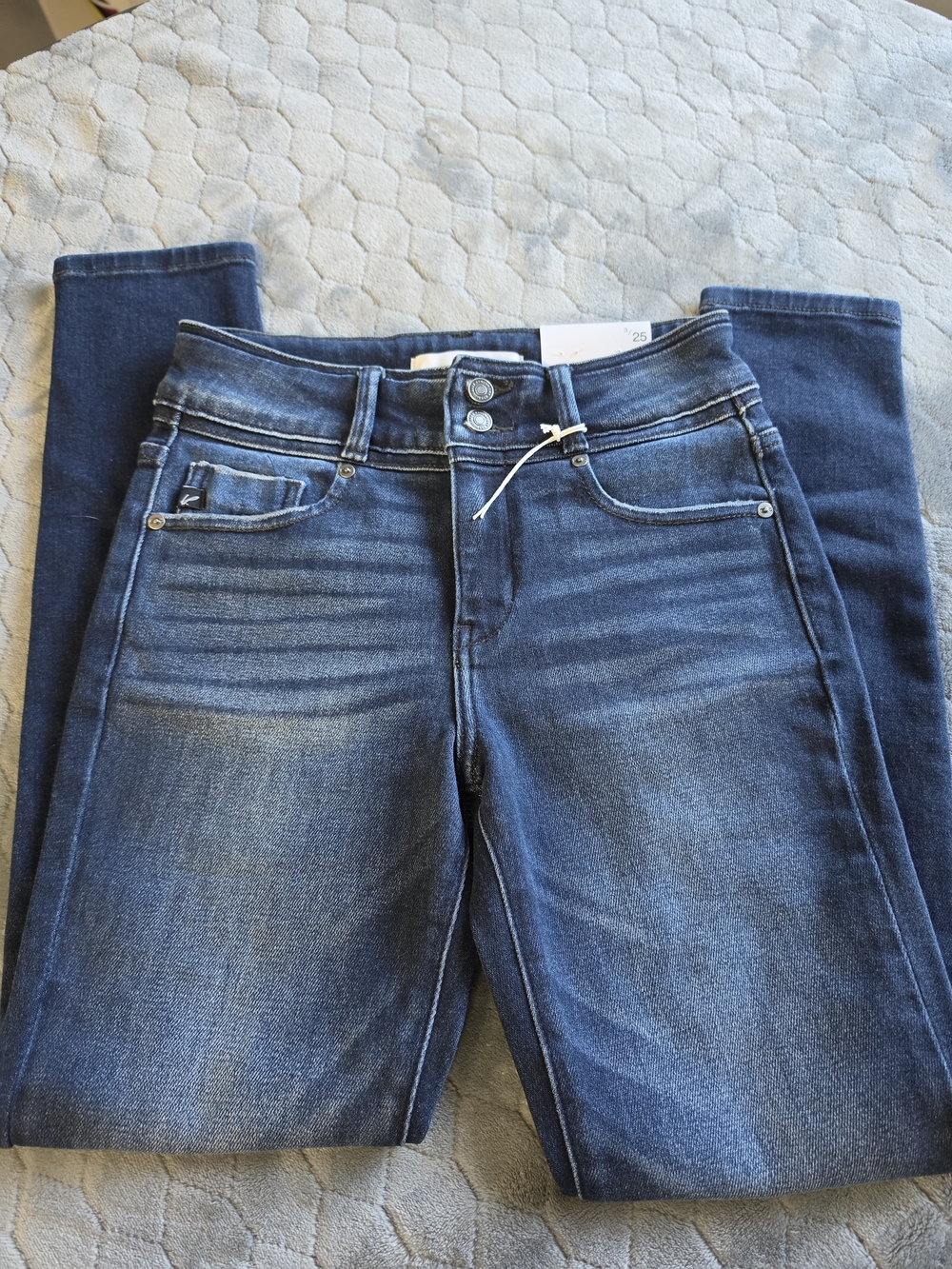 KanCan Women's Dark Blue Skinny Jeans - Washed Indigo 3/25